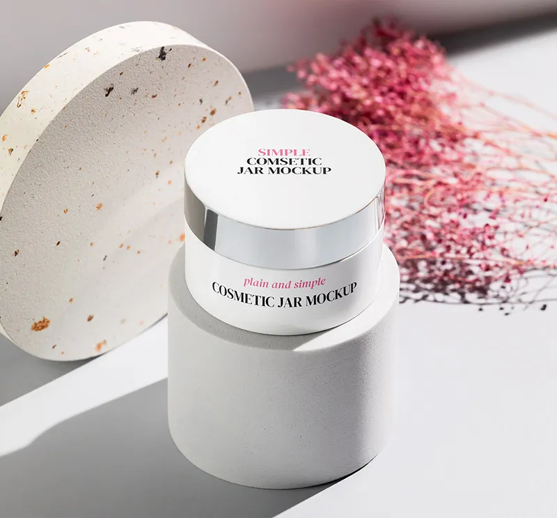 Marquage emballage cosmetique : pot cosmétique haut de gamme